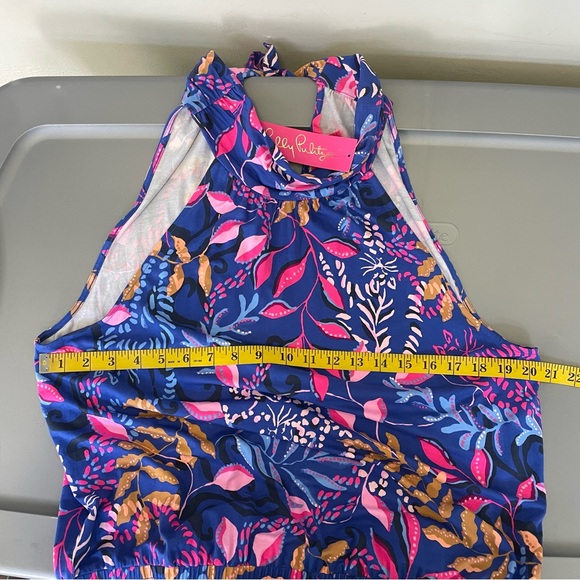 NWT Lilly Pulitzer Women’s Wyota Jumpsuit Borealis Blue Size XL - Picture 11 of 15